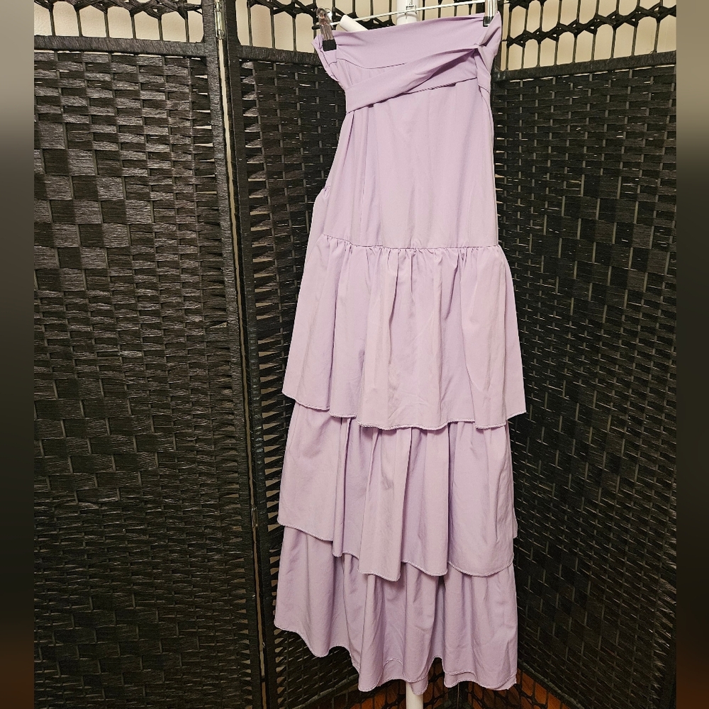 Purple Wrap Skirt - Picture 2 of 3